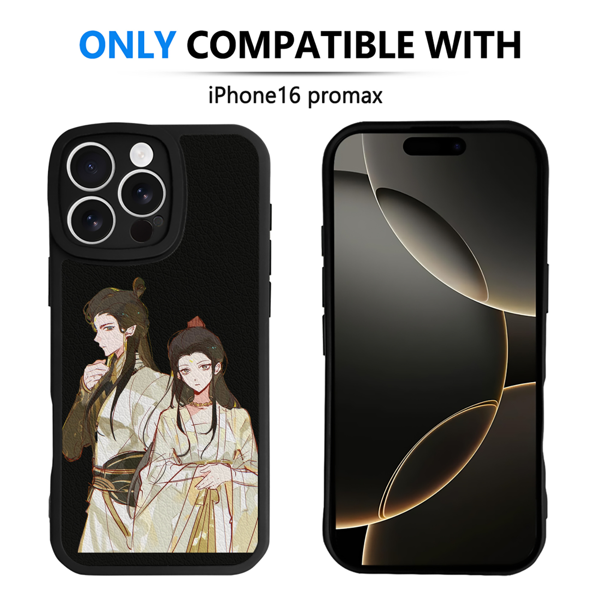 （画像用） Ne Zha 2 ナタ 魔童の大暴れ 【iPhone 16シリーズ対応】シリコンスマホケース（レザー調） 材質：シリコン